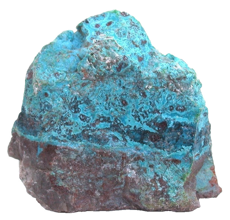 136 GRAM 4.9 OUNCE QUANTUM QUATTRO CHRYSOCOLLA 2 1/3 INCH SPECIMEN ROUGH CS101