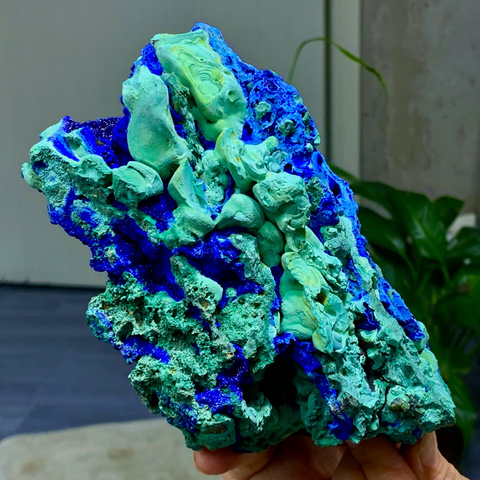 4.71LB Best Natural Azurite/Malachite raw Crystal Mineral Specimen