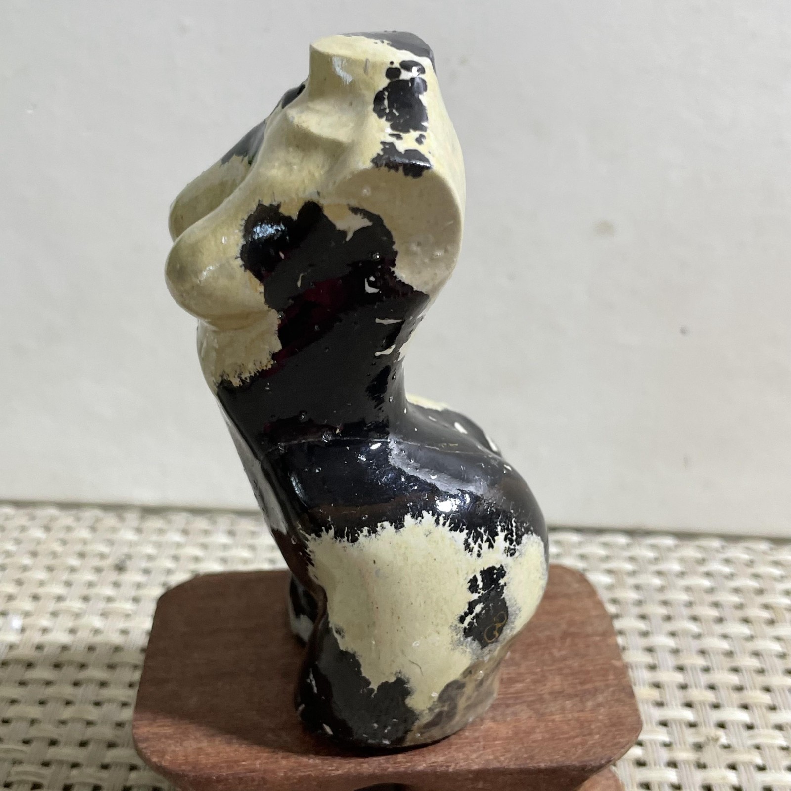 Rare 134G Traditional Chinese PaintingHand Carving Female Model