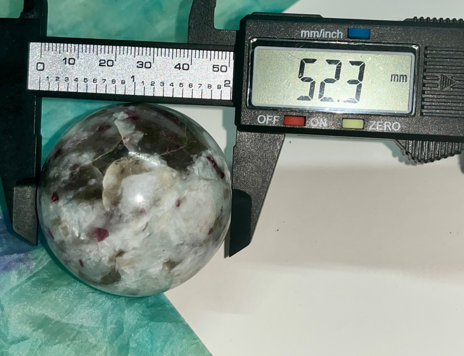 ⚡️sale⚡️🩷⚪️ Pink Tourmaline Smokey Quartz crystal sphere crystals 200g 52mm