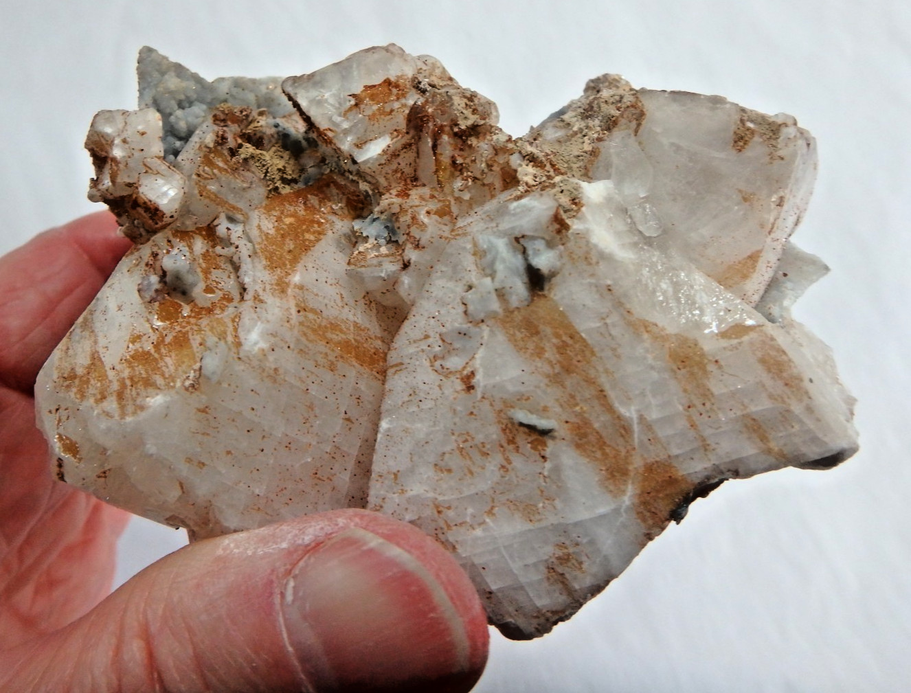 Crystal 🤎 Dolomite & Quartz with Pyrite $36 🤎 340.3 grams