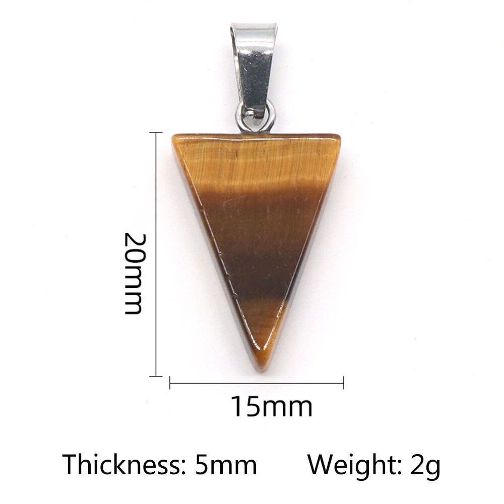 1PC Crystal Star Fan Flower Triangle Shape Pendant Beads Jewelry Making Necklace