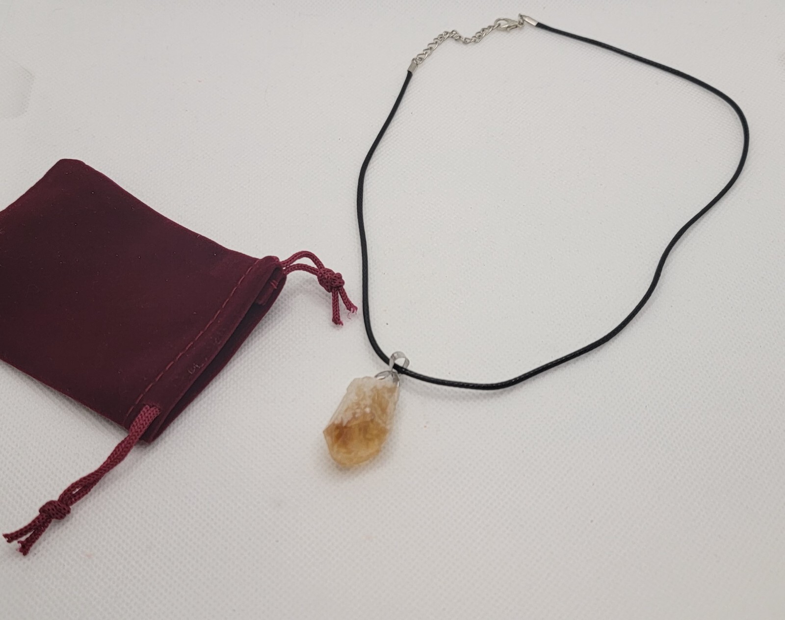 Natural Citrine (Success Stone) Pendant – Reiki Healing Crystals Charm