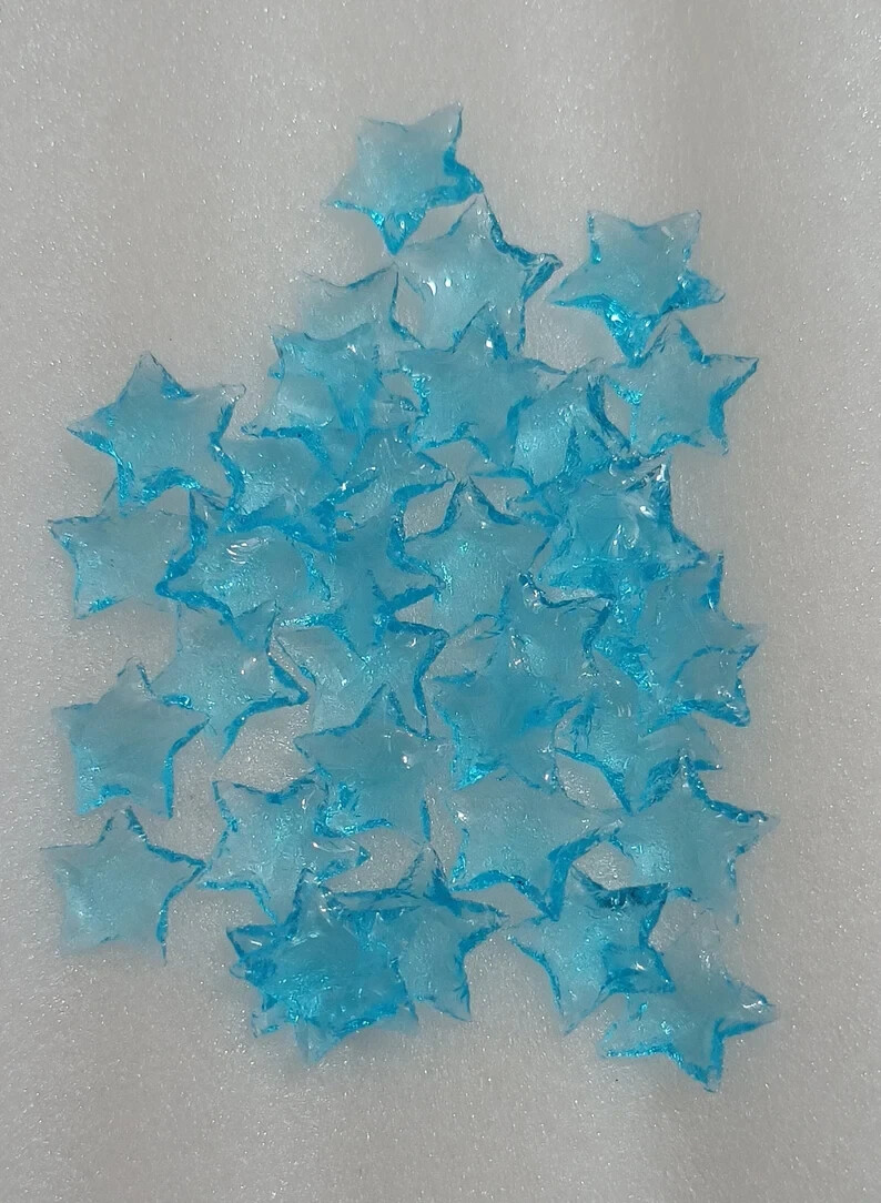 Aqua Obsidian Crystal Star, 1-1.25″, Small Gemstone Star, Unique Gift for Her