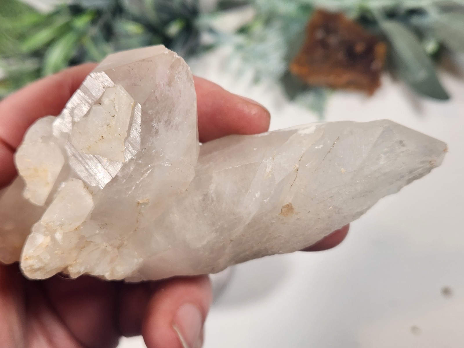 13.8oz Crystal Set, Unique Etched Arkansas Quartz , Amethyst Geode, Citrine Lot