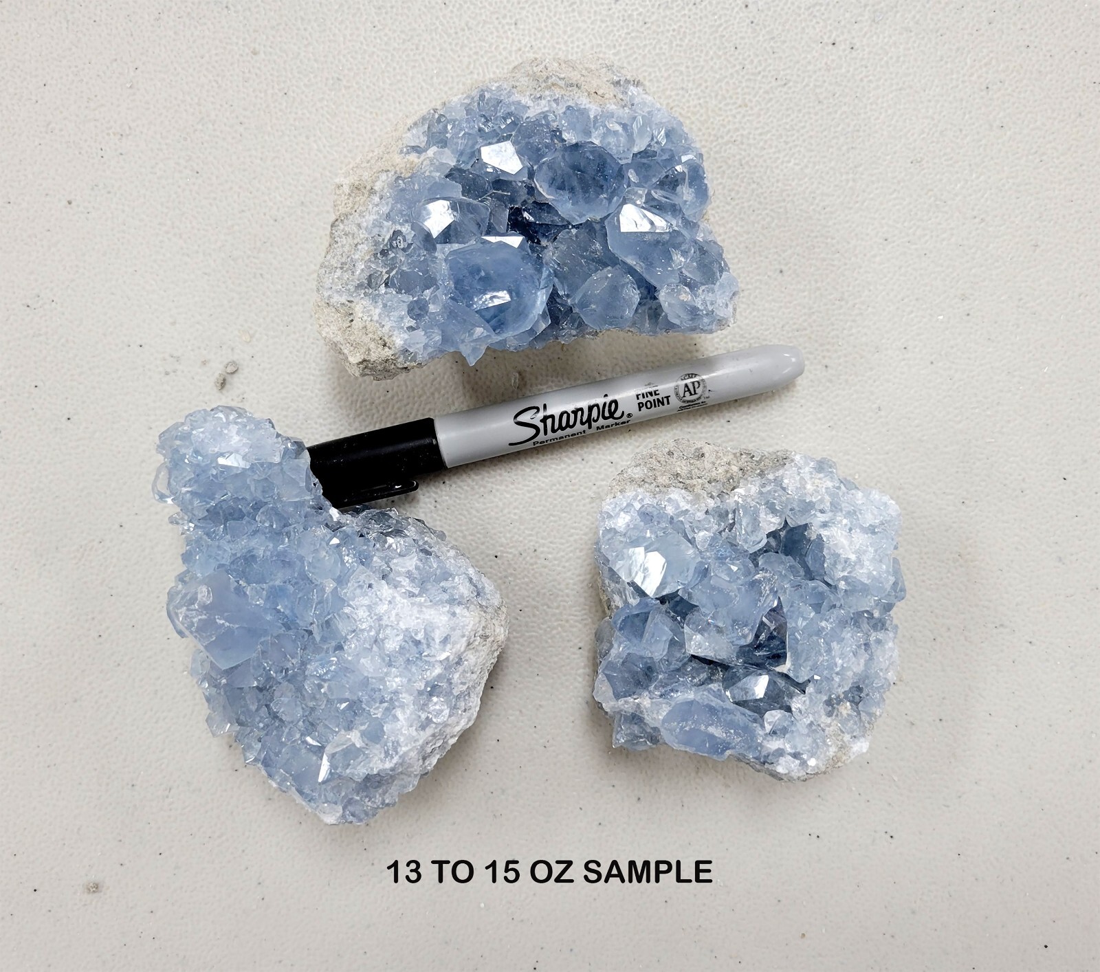Raw Celestite Clusters Blue Healing Crystals Celestine Geodes from Madagascar