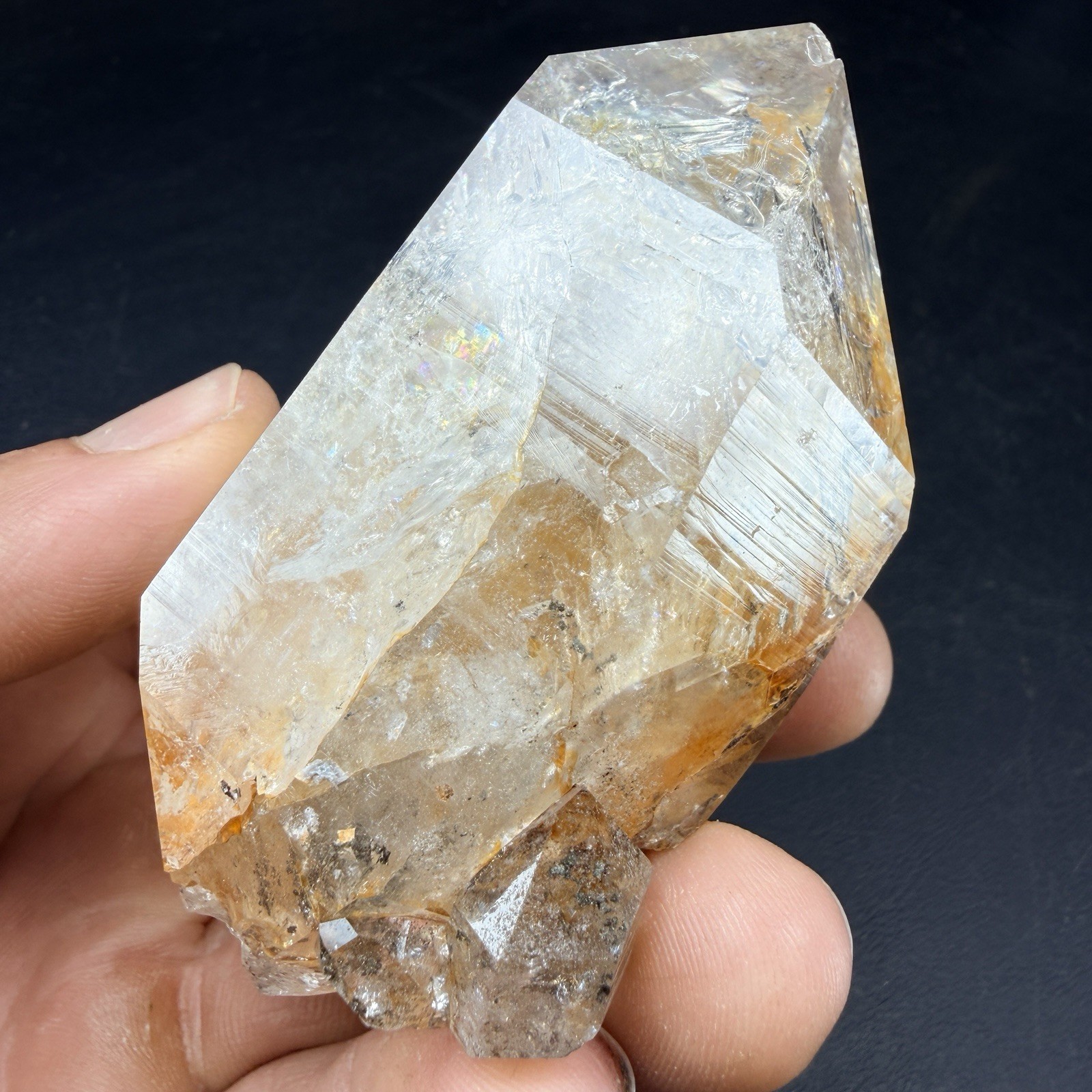Large Herkimer Diamond Quartz Crystal Point / New York *VIDEO*