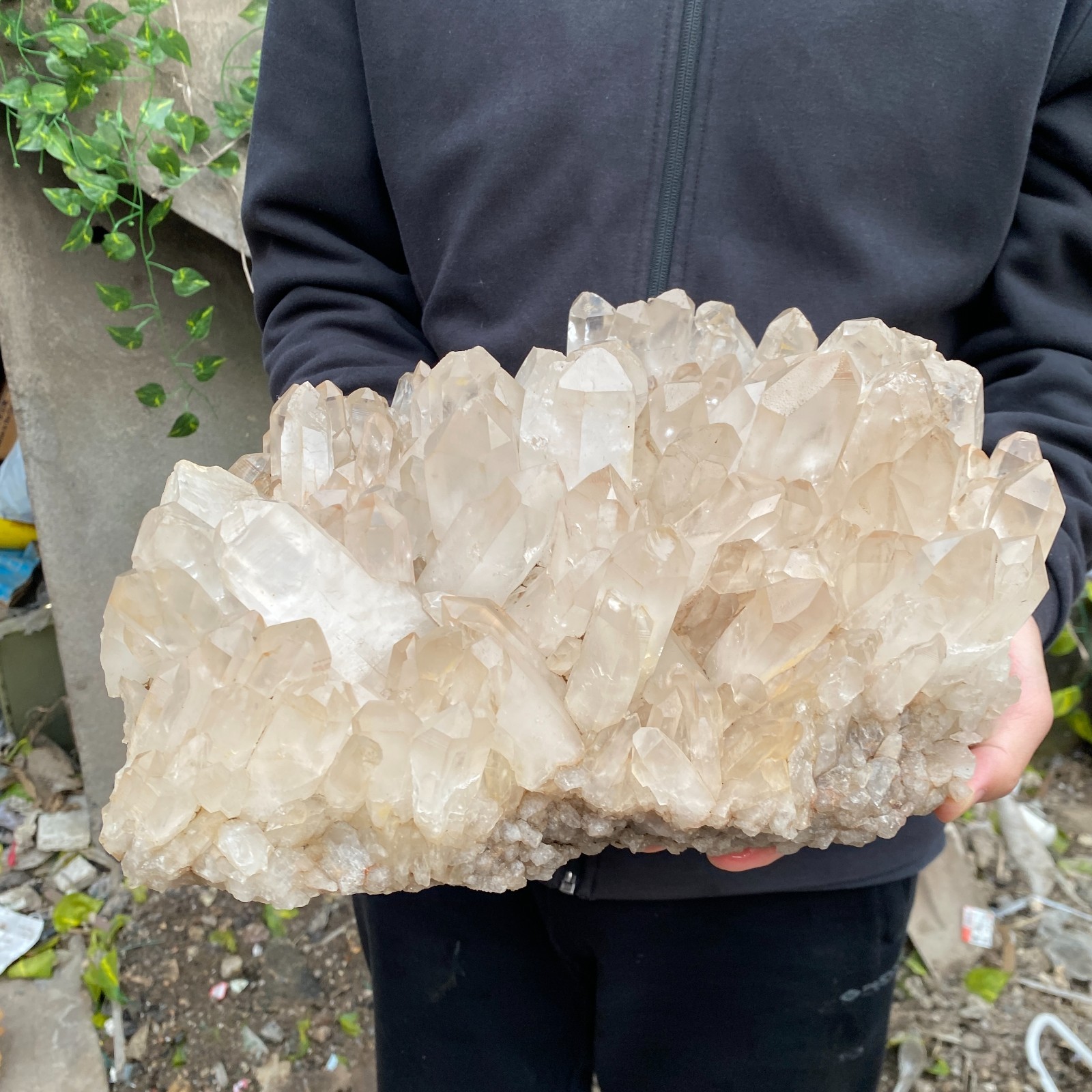 29.8LB Natural Clear White Crystal Quartz Cluster Rough Healing Specimen