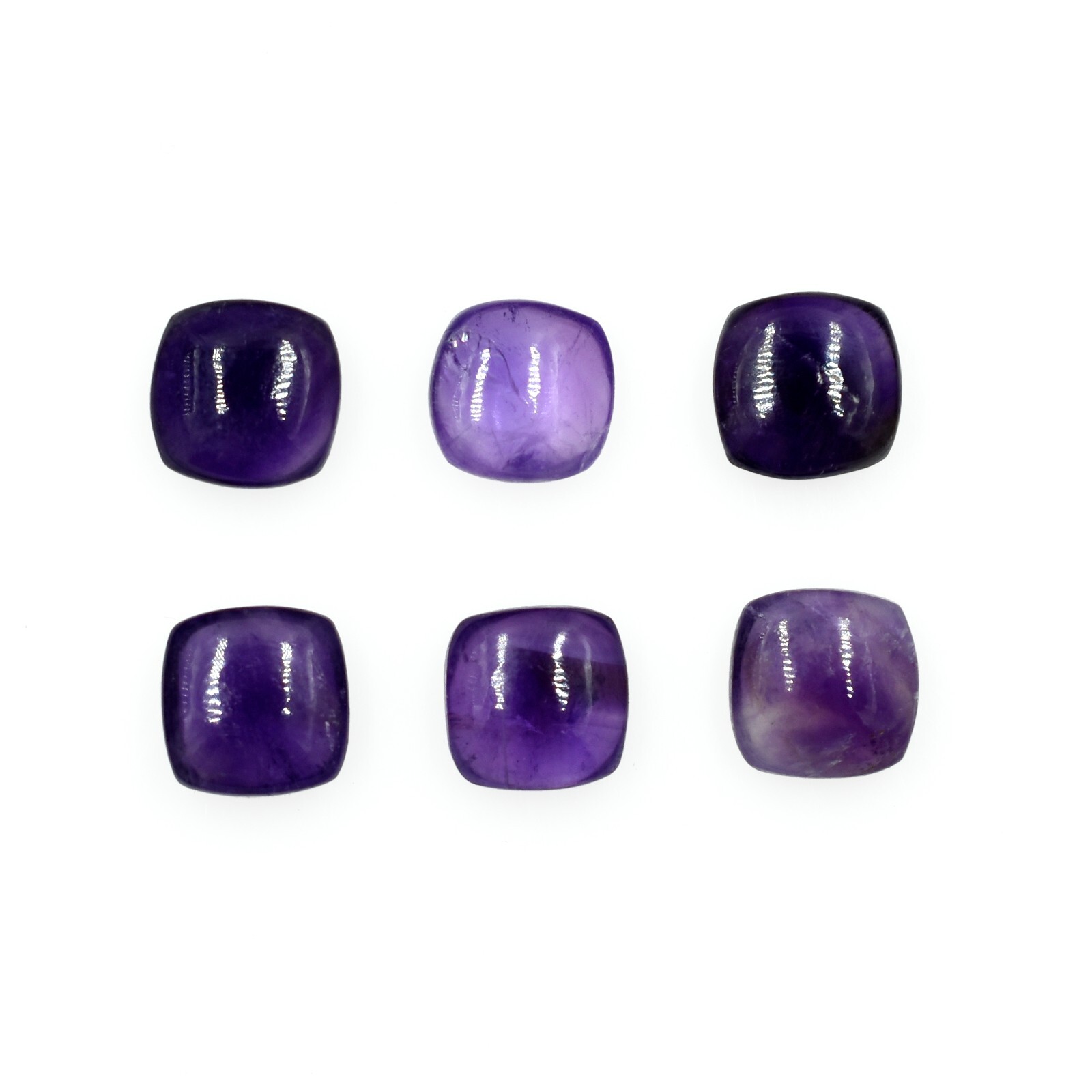 Natural Purple Amethyst Smooth Cabochon Loose Gemstone Mix Shape Wholesale Lots