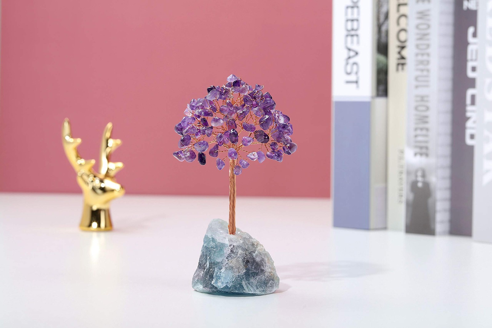Amethyst Crystal Tree Natural Reiki Healing Crystals Gemstone