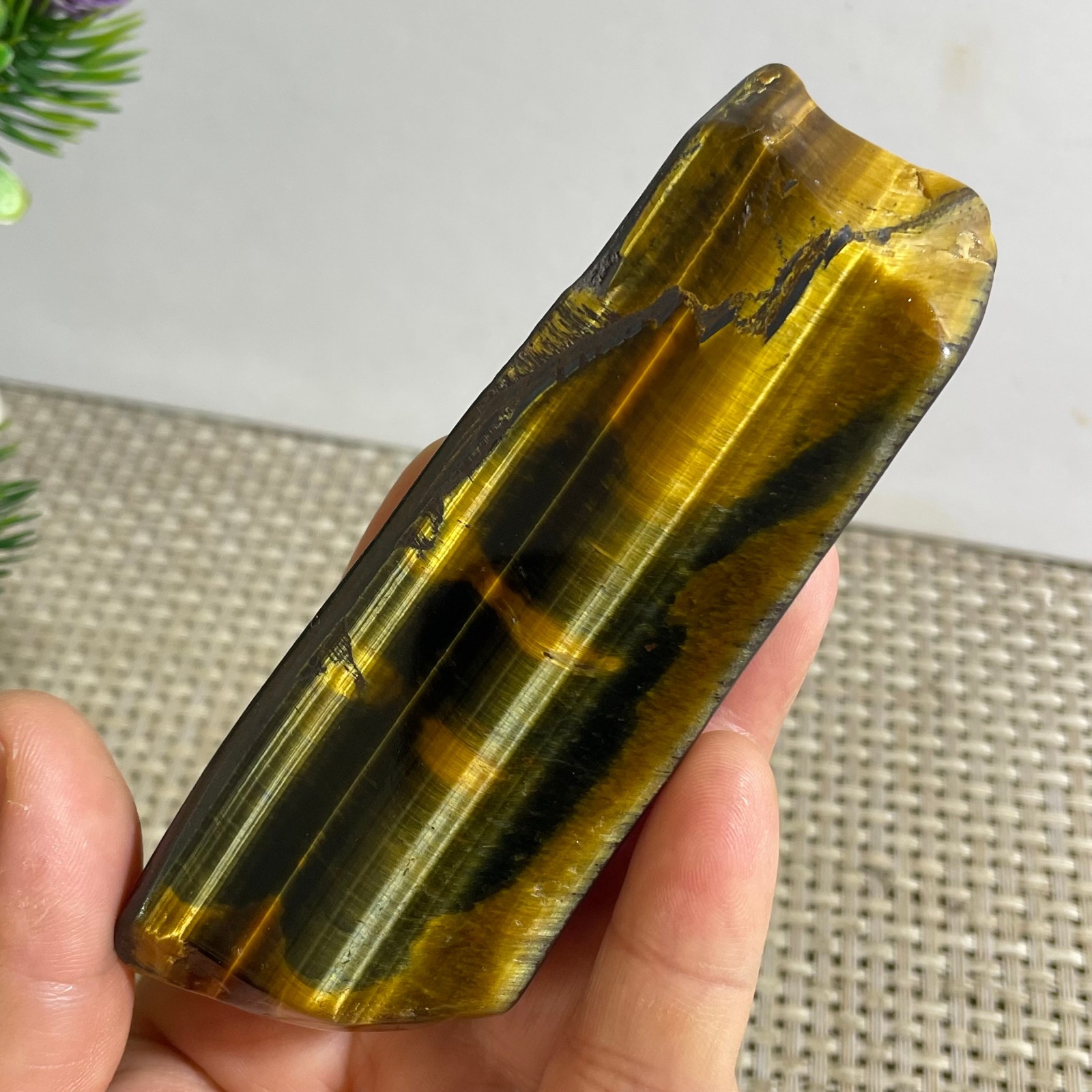 80g Natural tiger’s-eye Rough Raw Stone Rock Specimen Reiki healing