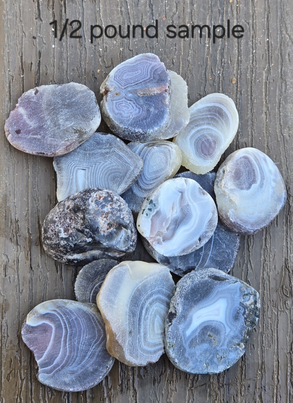 Botswana Agate rough 1-2″ A+ pound lbs tumbling lapidary banding wholesale bulk