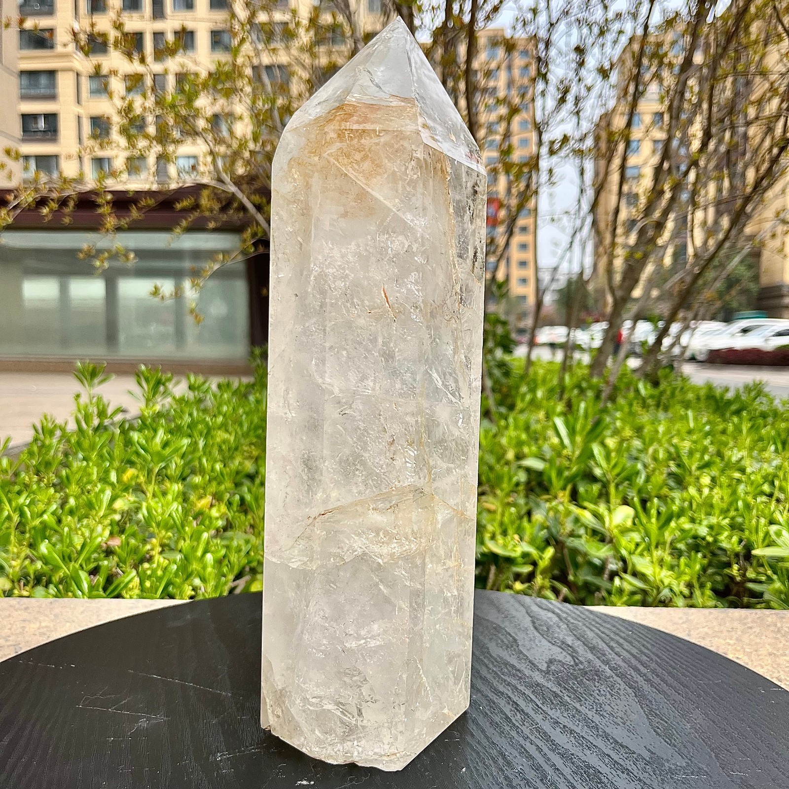 Clear Quartz Crystal Tower Point Home Office Desk Decor Ornament 6.5 lb