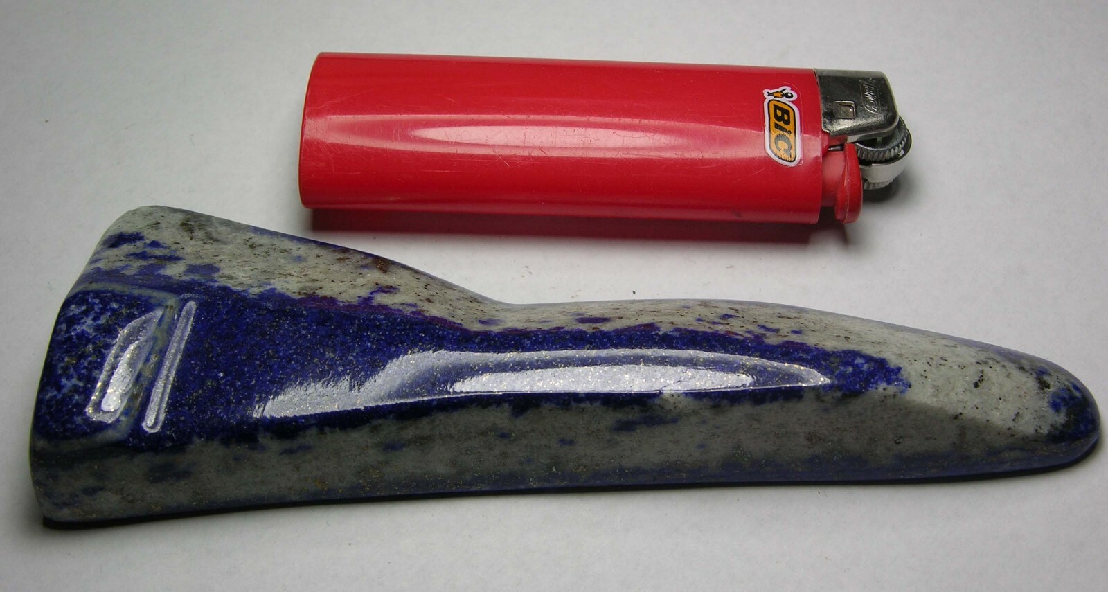 120g Afghanistan 100% Natural Tumbled Rough Lapis Lazuli Specimen 4.2oz 130mm