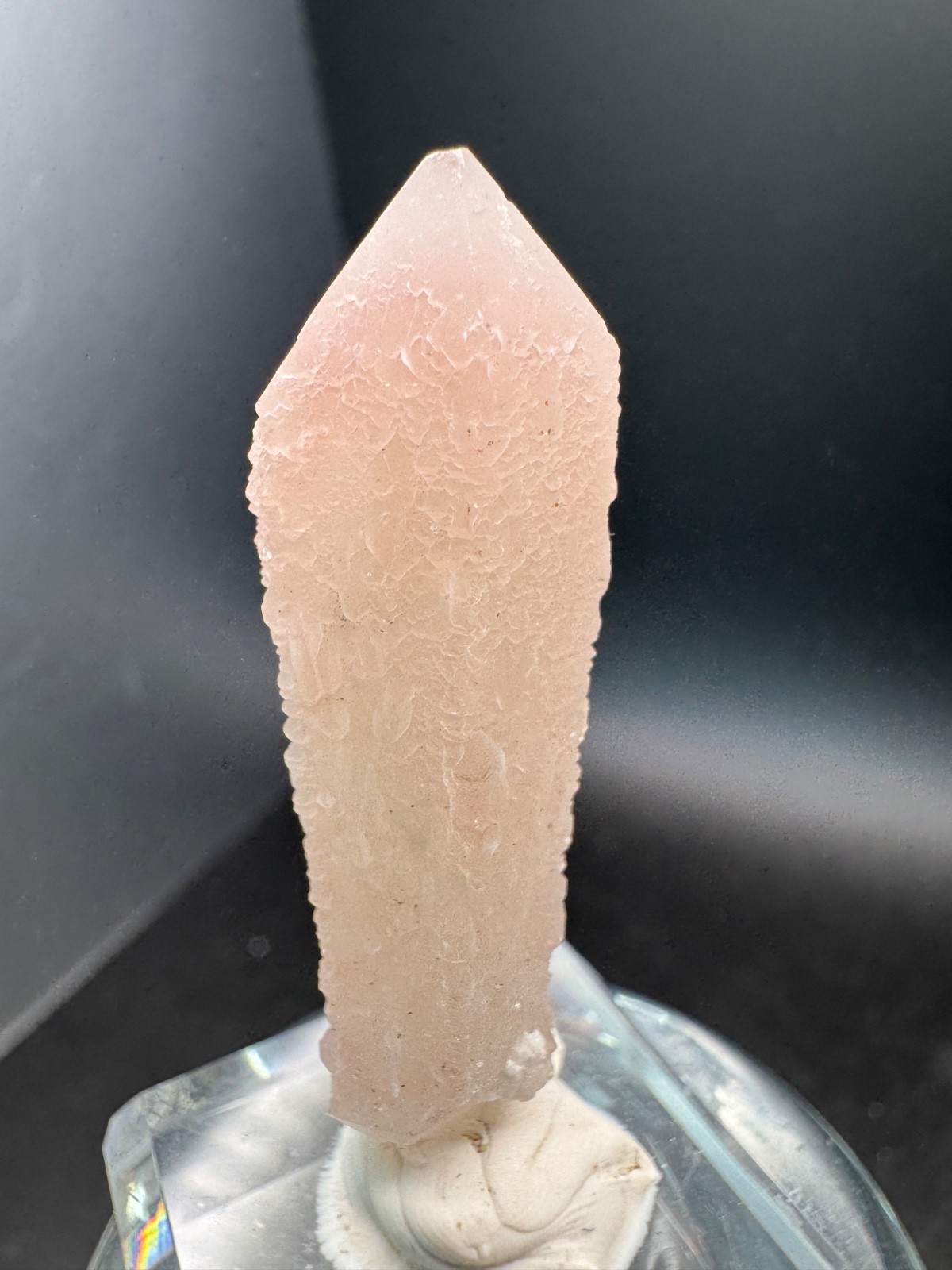 6594 Rare Double Terminated Pink Candle Quartz Inner Mongolia 10g