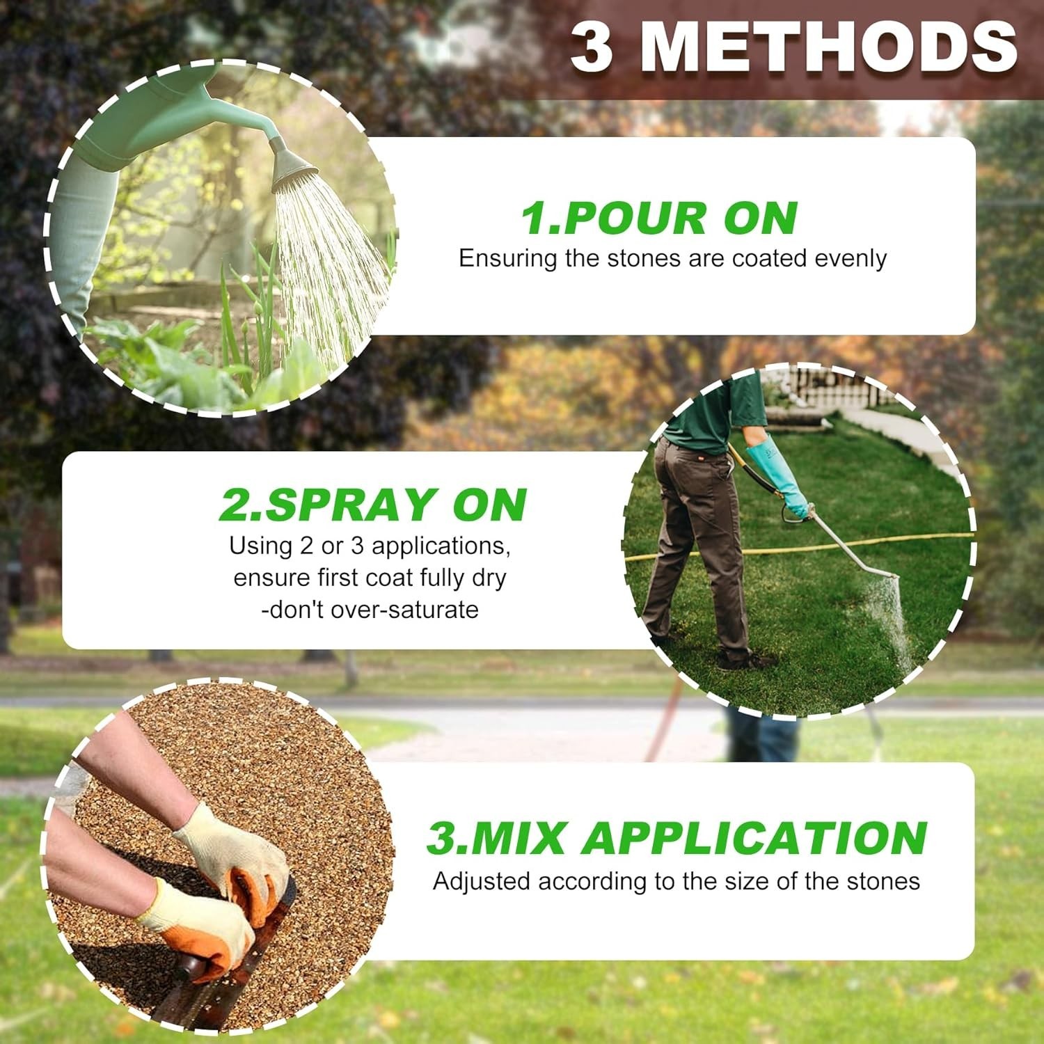 Durable 32oz Gravel Glue – Ultimate Mulch Binder for Easy Outdoor Maintenance
