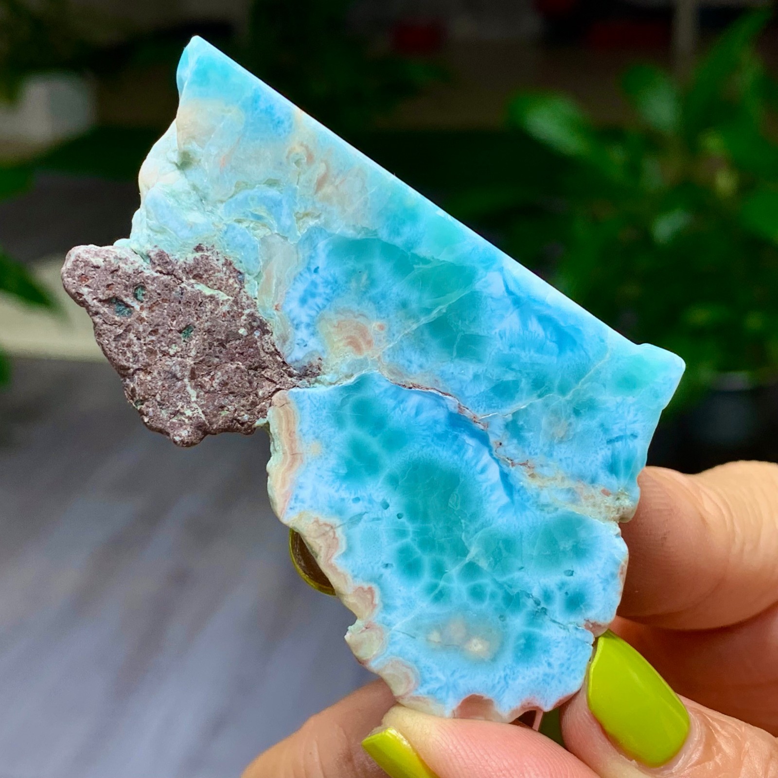 79G Natural larimar/hemimorphite Gorgeous rough raw Crystal Mineral Specimen