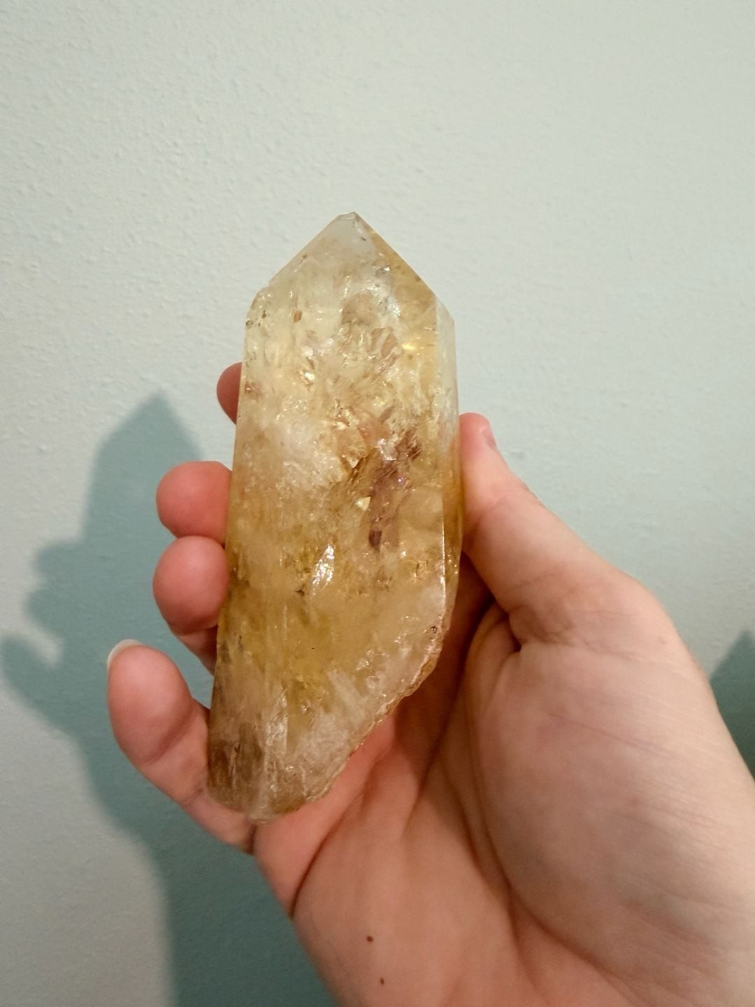 Natural Brazilian Citrine Crystal Point Tower Chakra Reiki