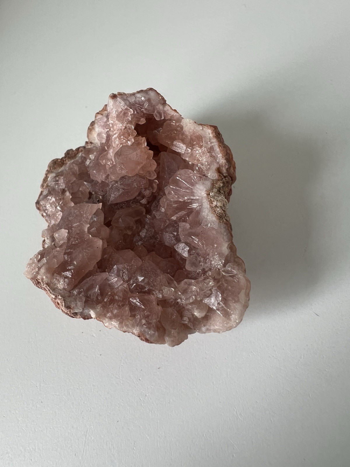32g – Mini Pink Amethyst Geode Cave from Argentina