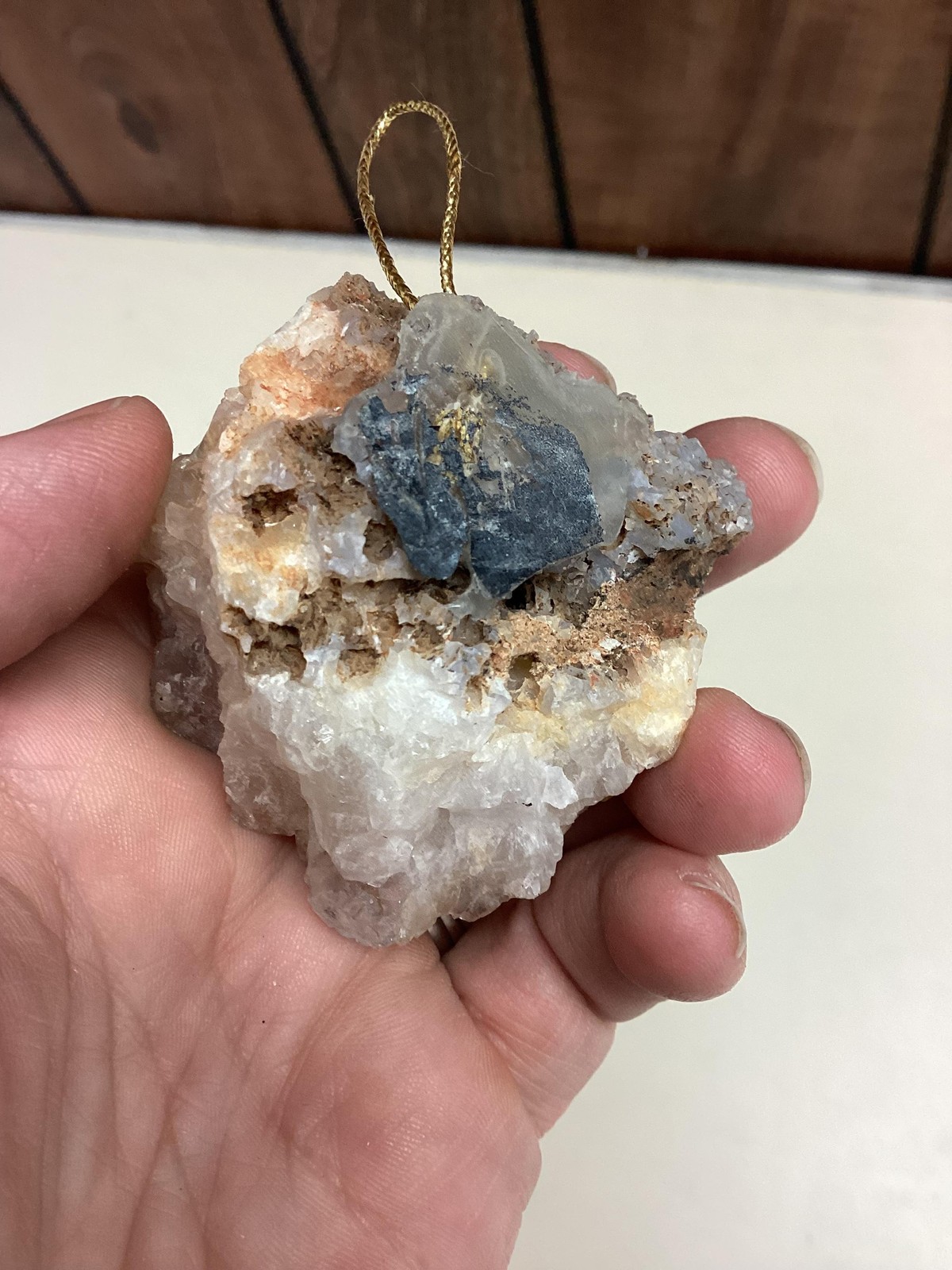Natural Quartz Crystal Cluster Raw Mineral Specimen Hanging Ornament Stone Decor