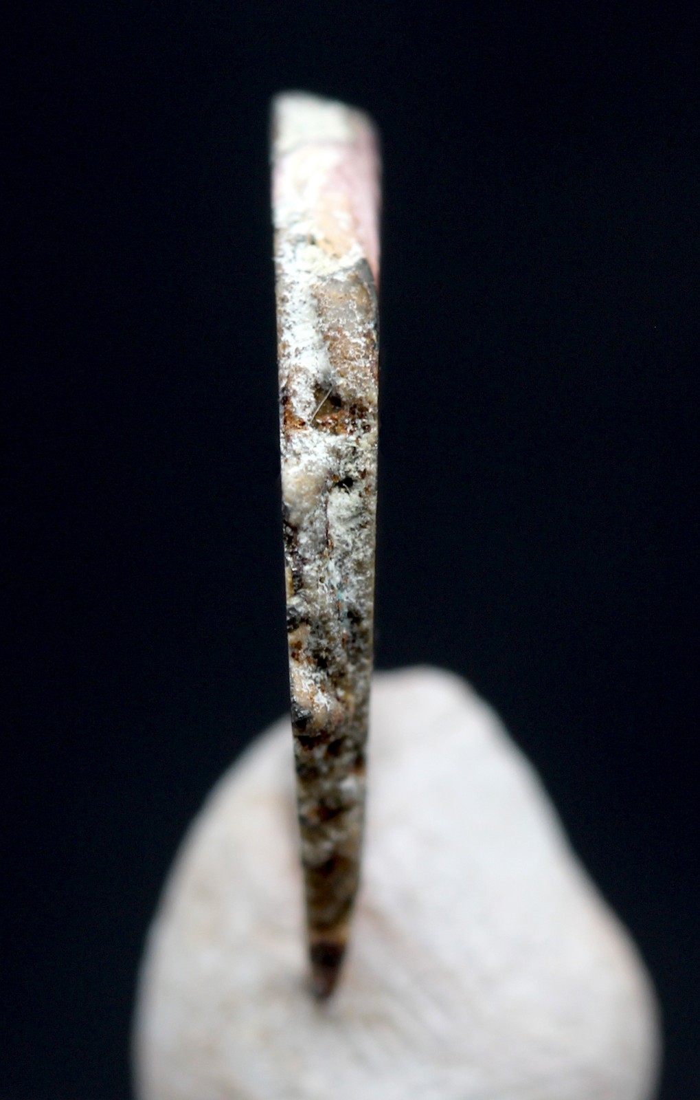 BANDED RHODOCHROSITE Mineral Specimen Stalactite Section Cave Crystal ARGENTINA