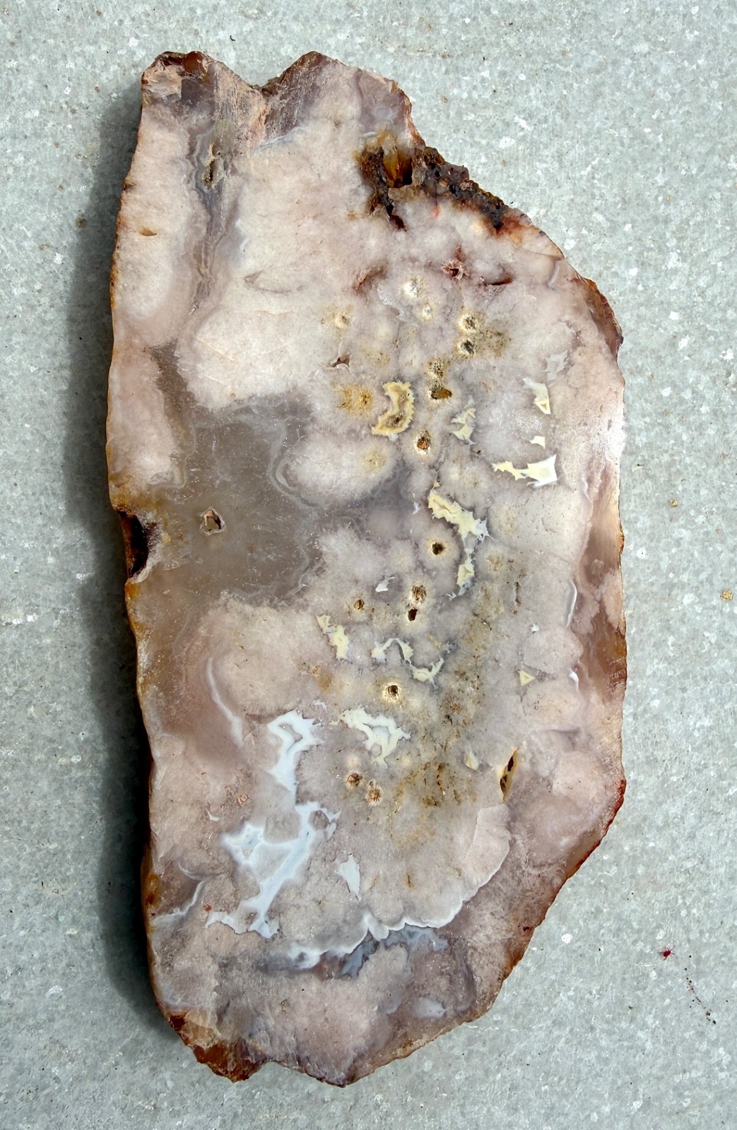 Wholesale Lot 2 Lbs Natural Pink Amethyst Flower Agate Slab Crystal