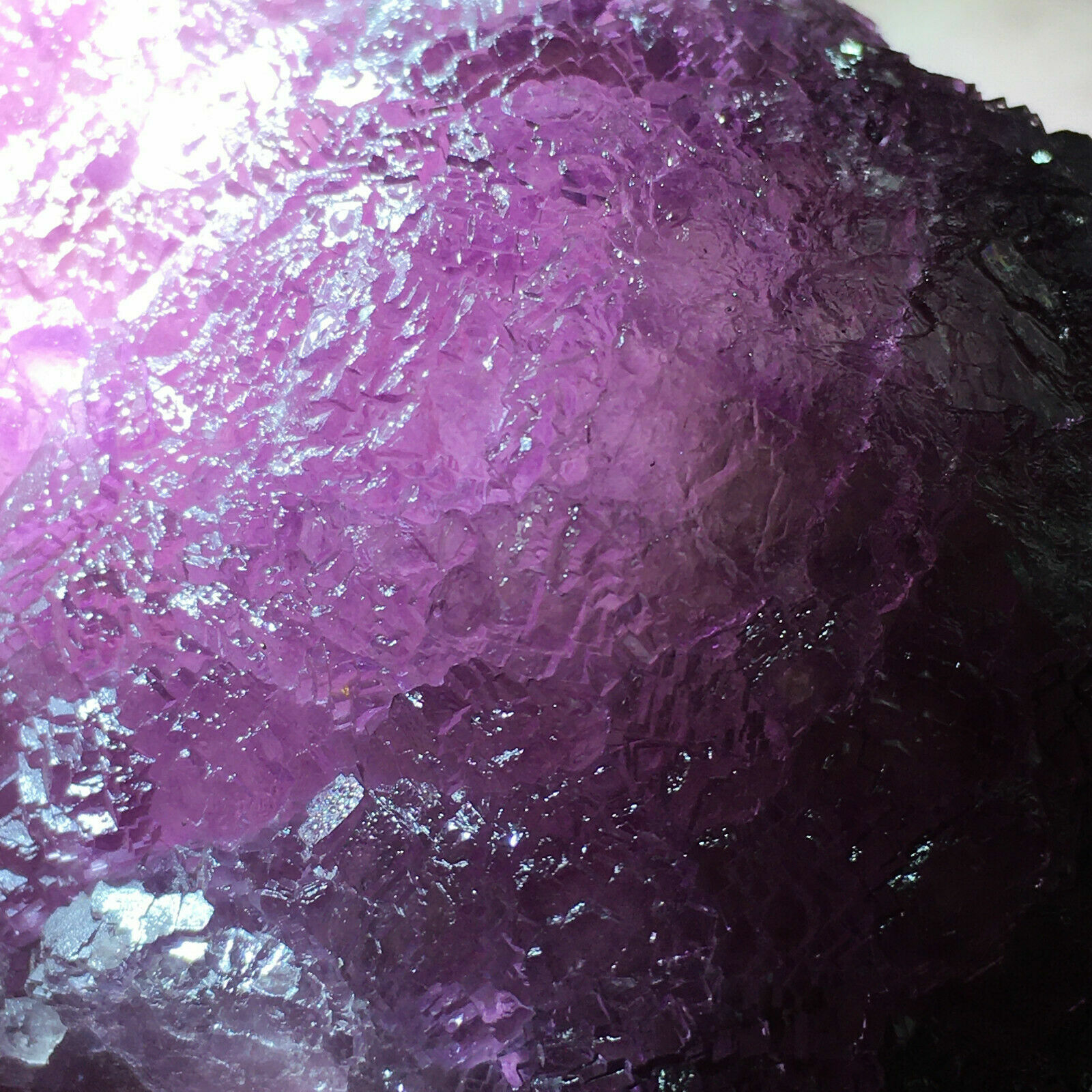 450g Natural Purple Irregular Fluorite Crystal Cluster Mineral Specimen