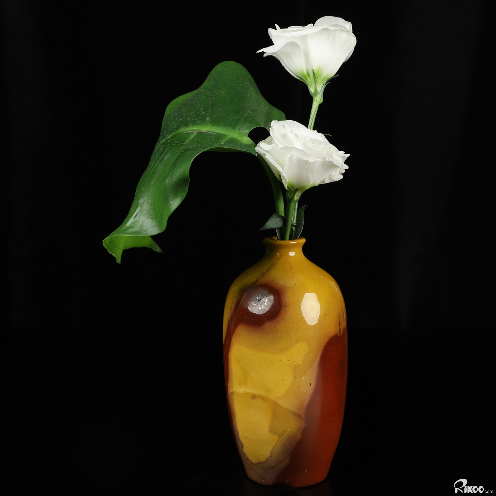 5.4″ Mookaite Jasper Hand Carved Crystal Vase Sculpture, Crystal Healing