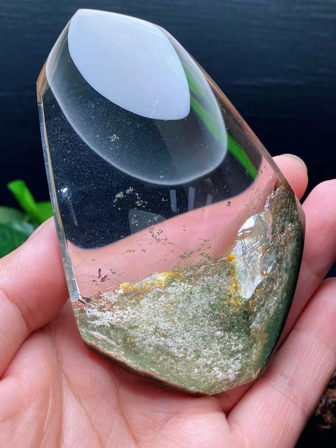 Rare Natural Ghost Phantom Crystal Quartz , 363g, 100% Eye Clean Flawless