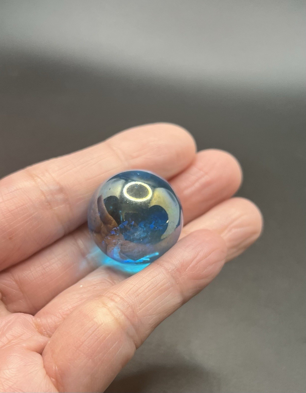 Aqua Aura Genuine Quartz Mini Sphere 2pcs 32.7g Total 23mm