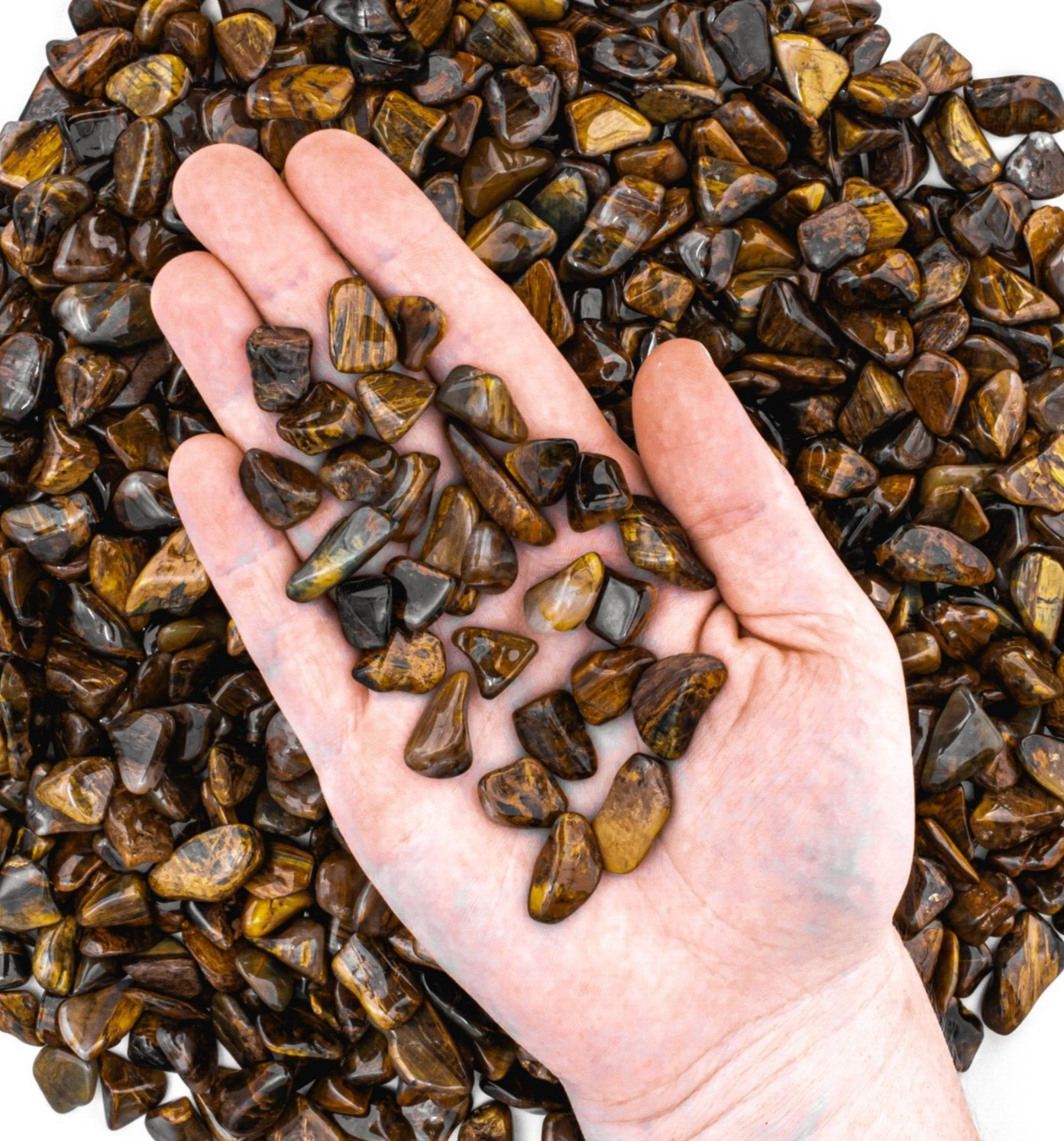 25g Tumbled Lionskin Gemstone Crystals 10-30 Stones Bulk Gems Wholesale Rocks