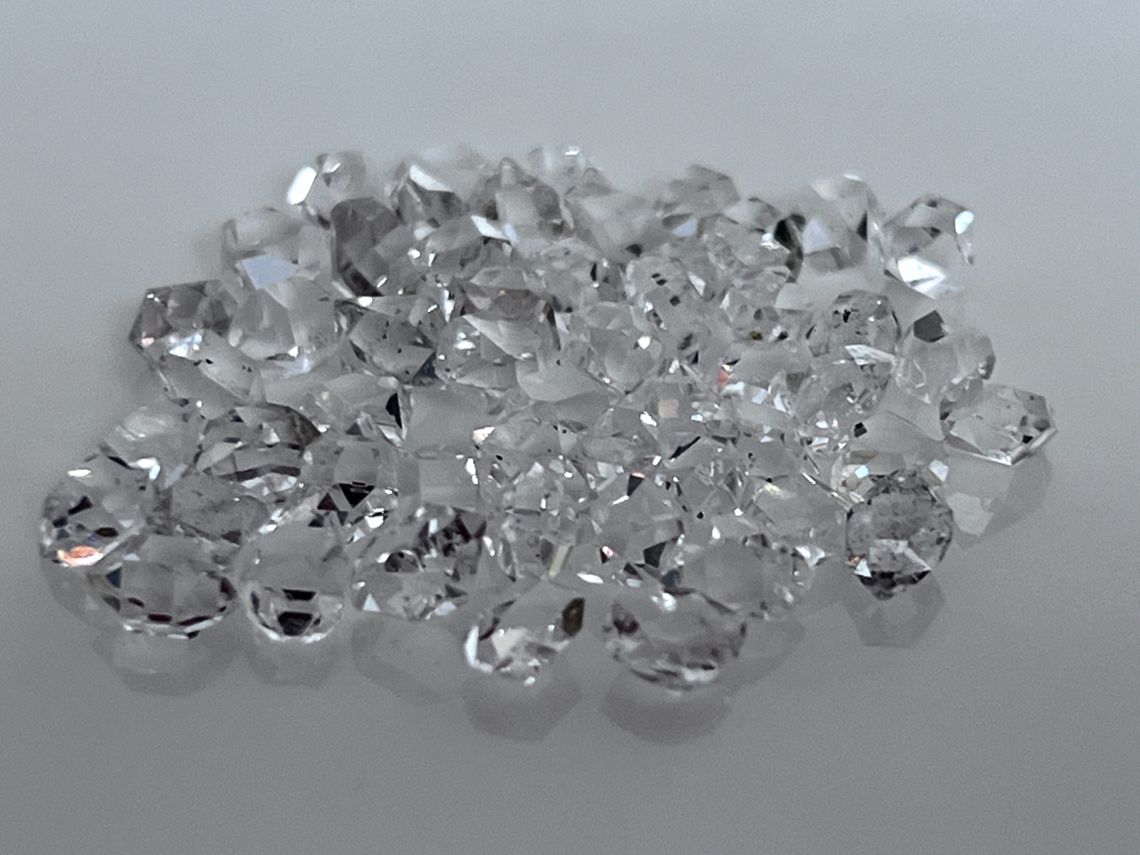48 Pcs Lot Of Herkimer diamond quartz crystals 5 to 6 mm