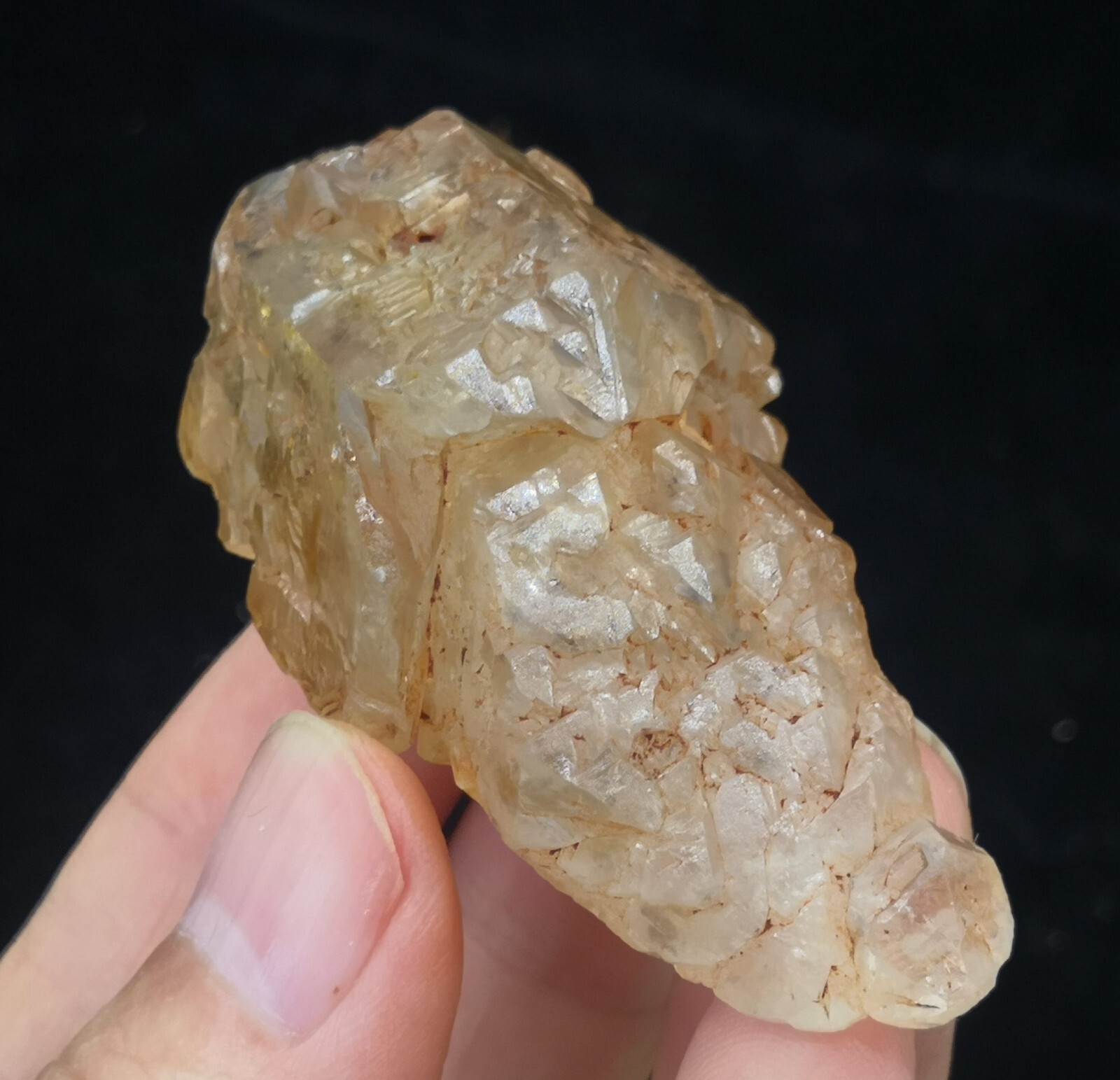 61mm Fluorescent DOUBLE TERMINATED Quartz, Natural Mineral Specimen