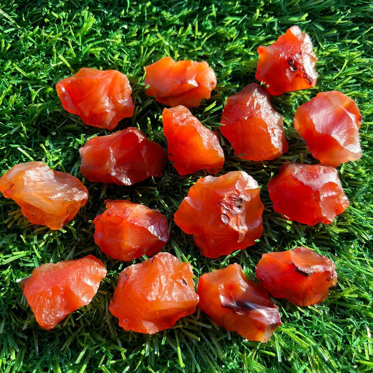 6PCS Rough Carnelian Crystal Red Agate Healing Crystal Used For Jewelry Making