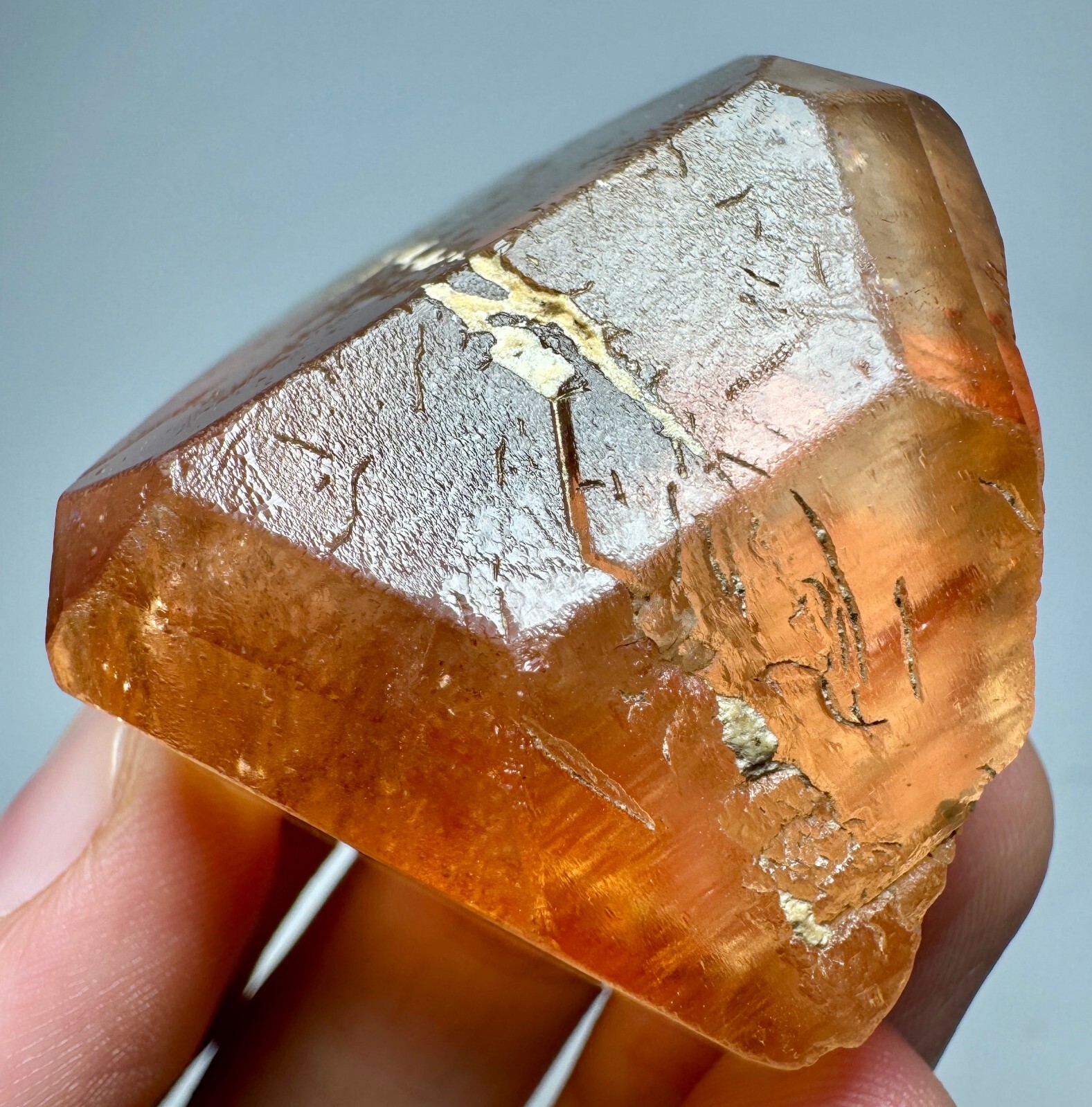 402 Carats Full Terminated Honey Topaz Transparent Crystal From Skardu, Pakistan