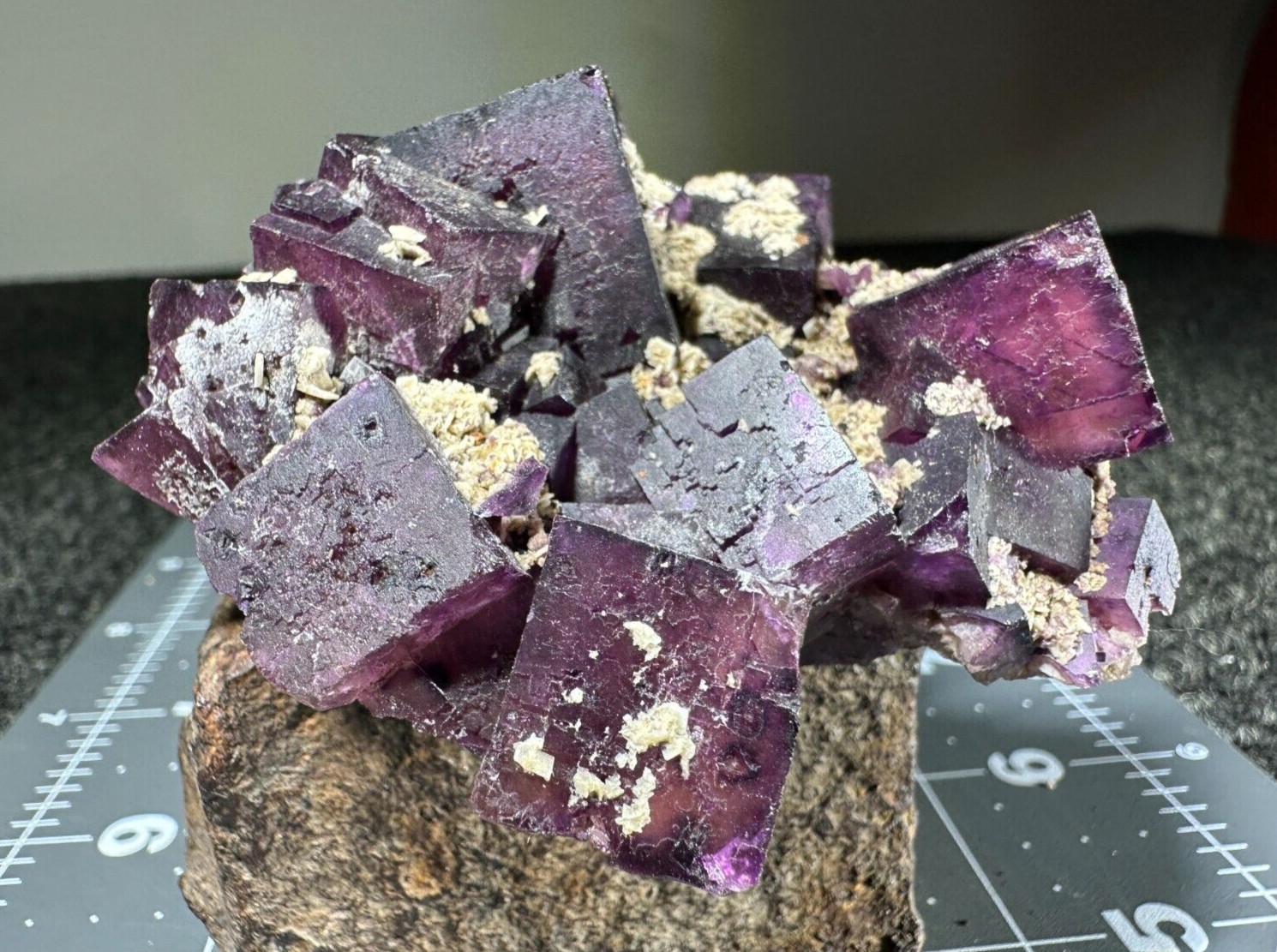 ➤ 3 Inch PURPLE FLUORITE CRYSTALS & DOLOMITE Elmwood Mine TN VIDEO➤255