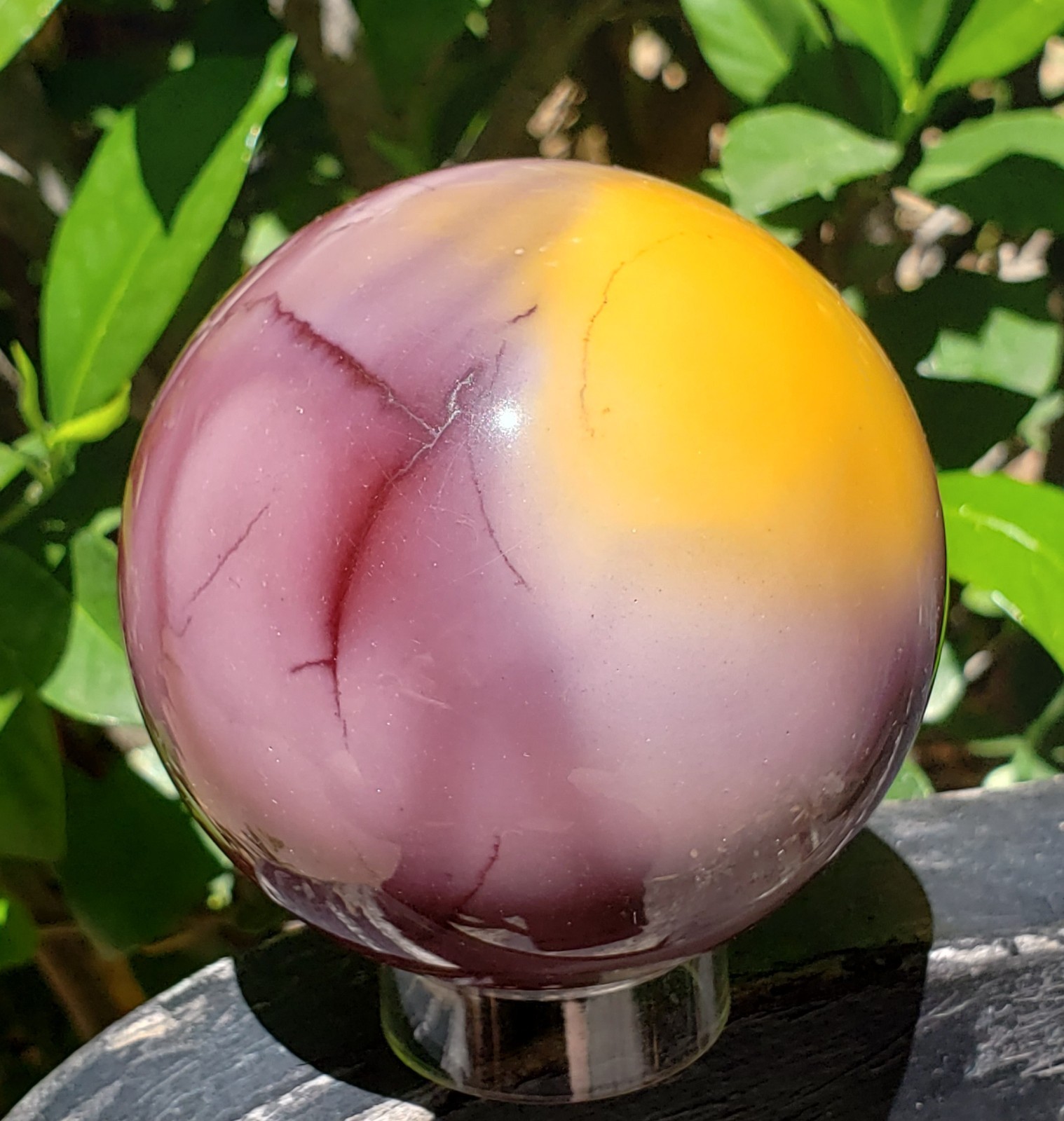 2.75″ Mookaite Jasper Crystal Sphere Ball Orb, 438g or 15.5 oz