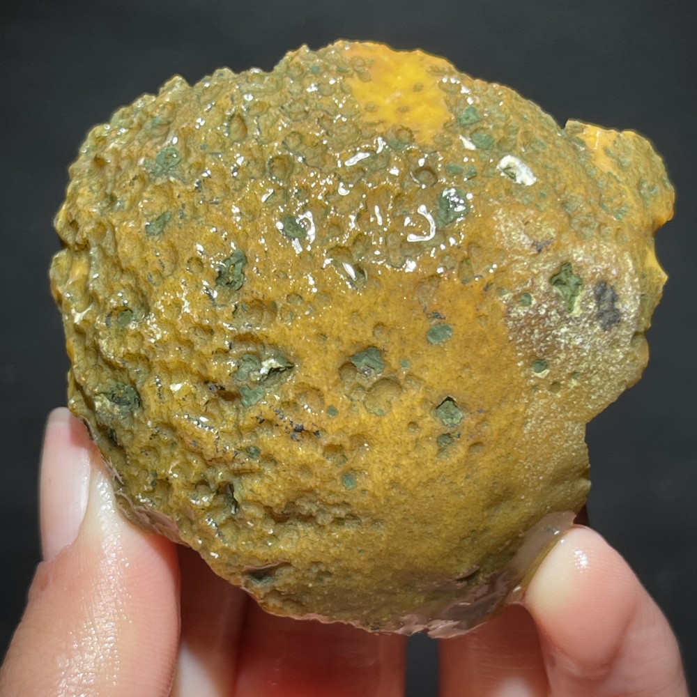 Natural half Rough Chinese Agate crystal geode Achat Nodule Hebei 62g D710