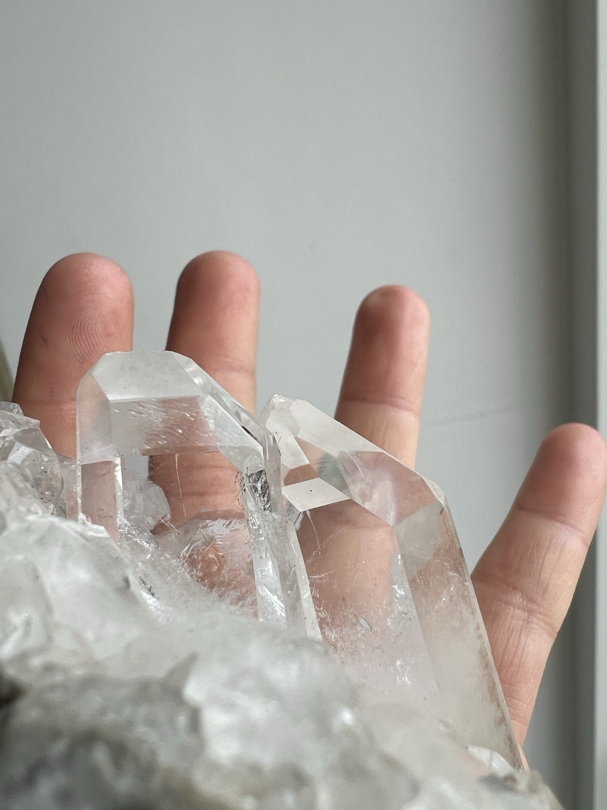 290g – Raw Lemurian Cluster | Zeca de Souza | Brazil