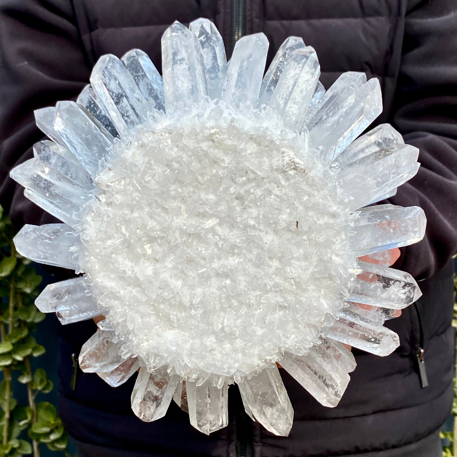 10.14LB Natural White Clear Quartz Crystal Cluster Rock Stone Specimens Reik