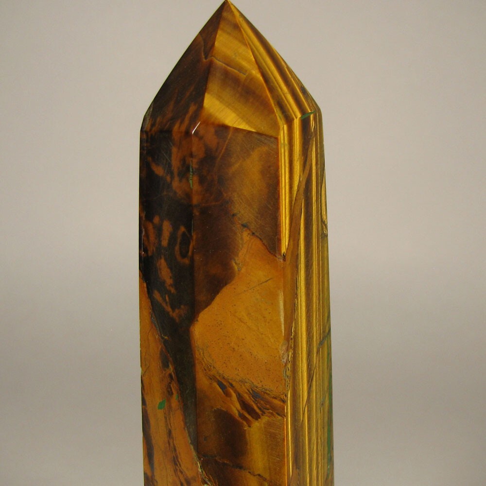 4″ TIGER EYE Polished Gemstone Point Tower Obelisk – South Africa