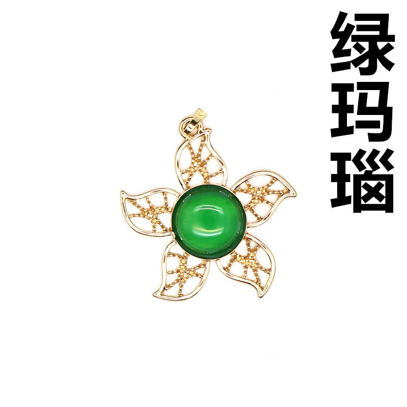 3-5PCS Personalized Fashion Accessories Ins Style Hollow Flower Pendant Crystal