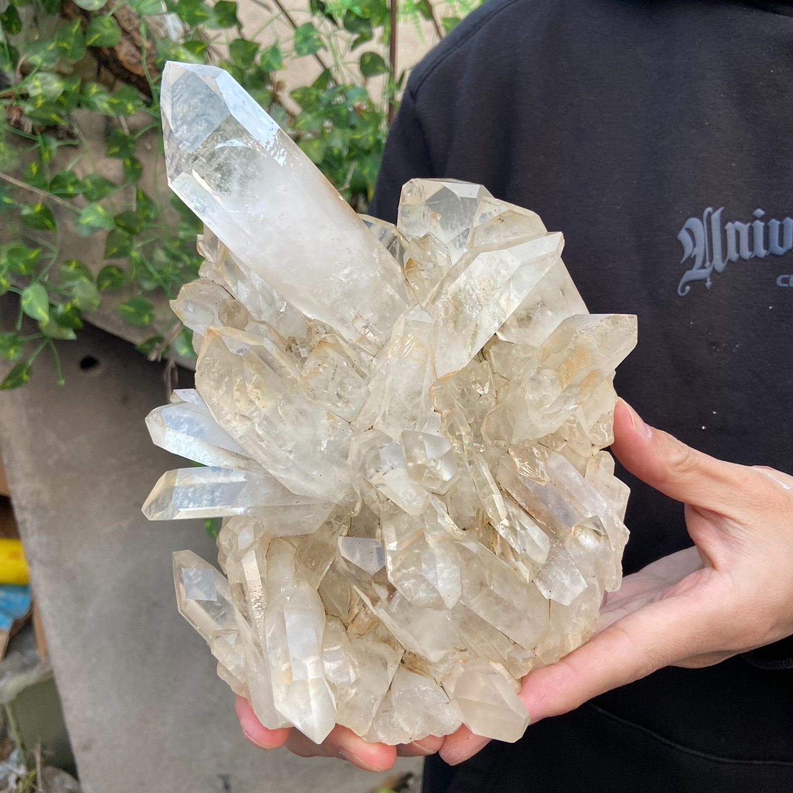 5.2LB Natural Clear White Crystal Quartz Cluster Rough Healing Specimen