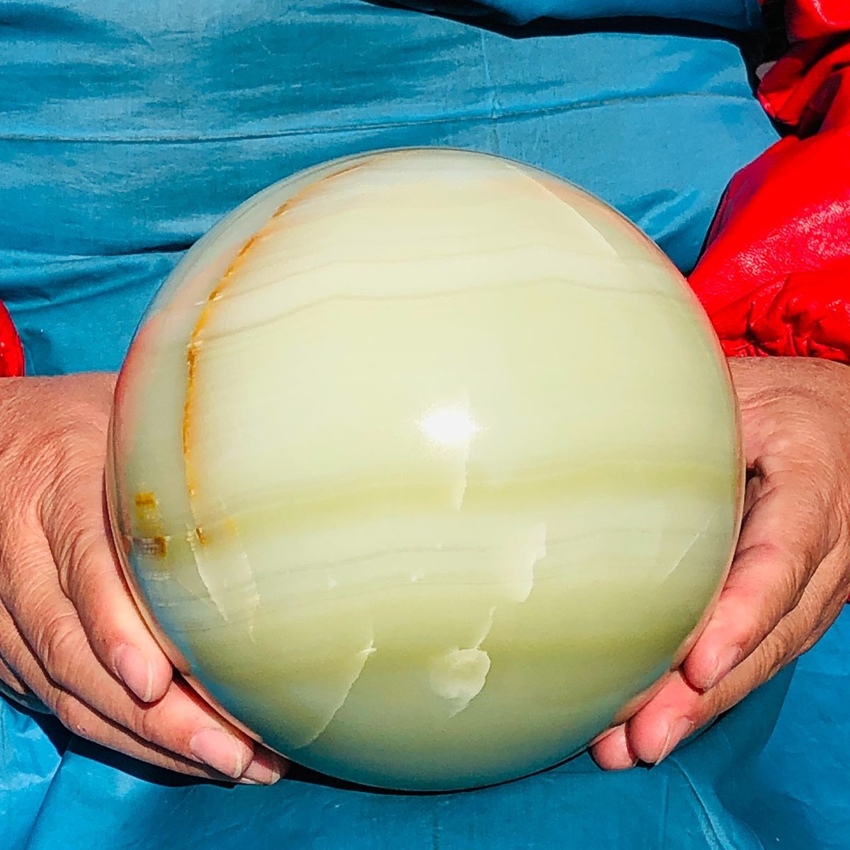 4170g Natural Afghan Jade Chakra Quartz Sphere healing ball Specimen