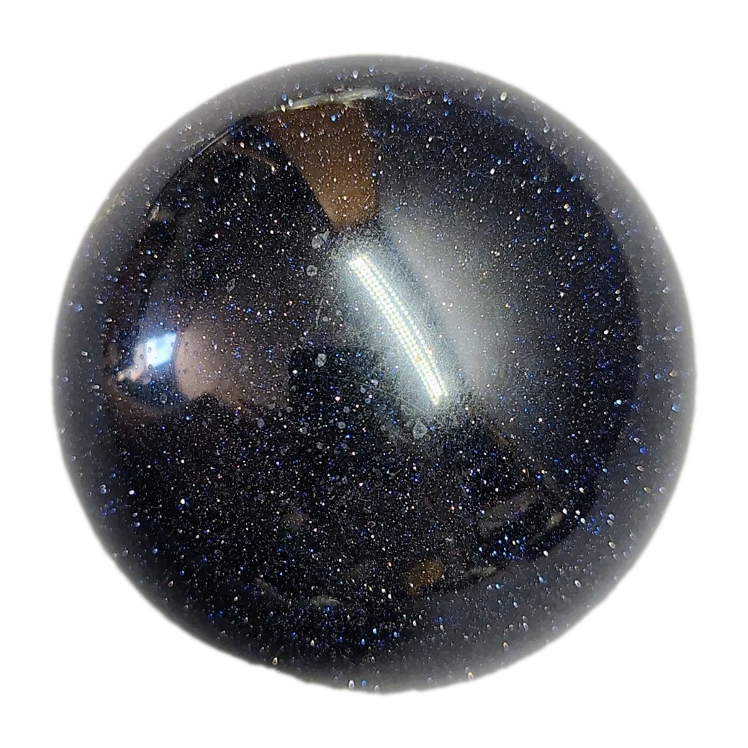 241g Dark Blue Goldstone Crystal Sphere 56mm