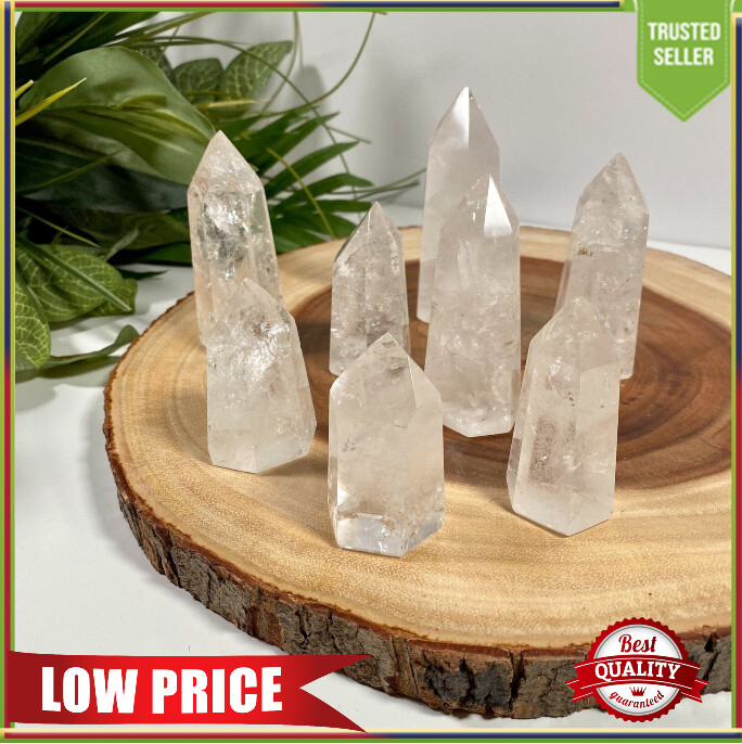 Natural Clear Quartz Crystal Genuine & Gorgeous Healing Crystals From Brazil