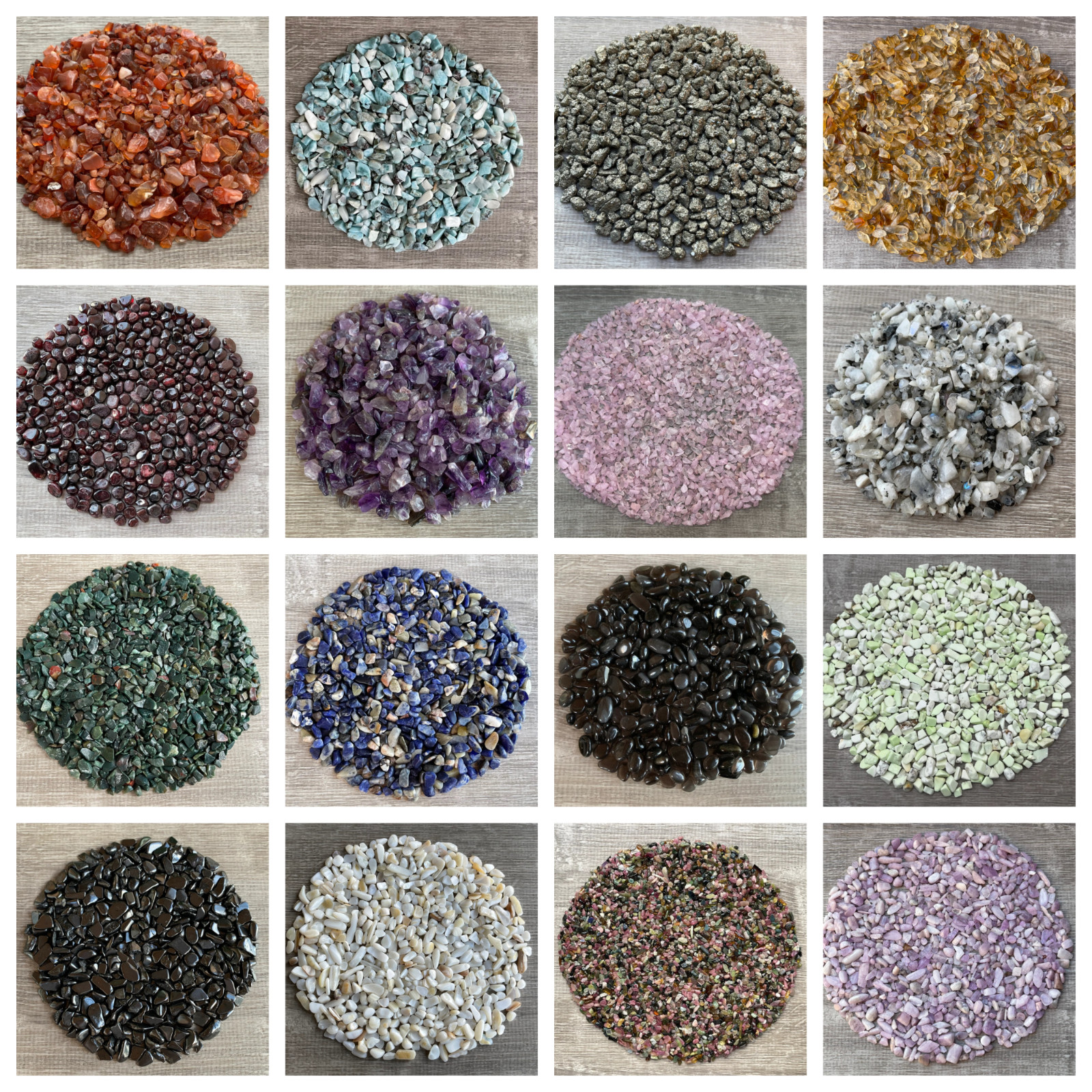 Grade A++ Semi Tumbled Gemstone Mini Chips 3 – 18 mm, Wholesale Bulk Lot