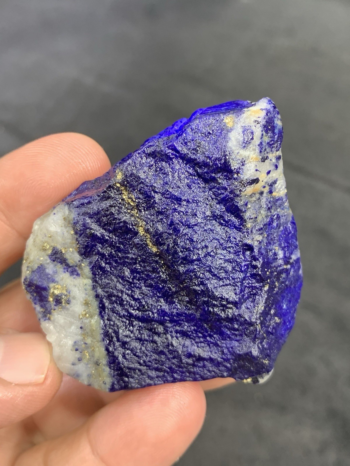 Lapis Lazuli Chakra Raw Mine Stone With Pyrite 76 Grams