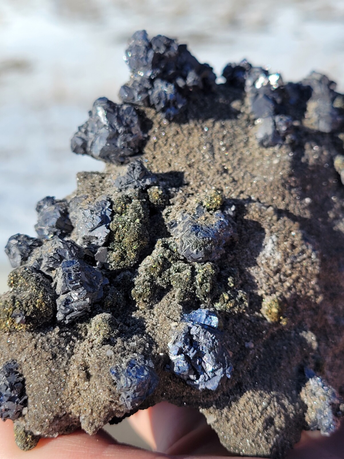 Giant Galena Cube with Pyrrhotite on Dolomite Matrix from Missouri