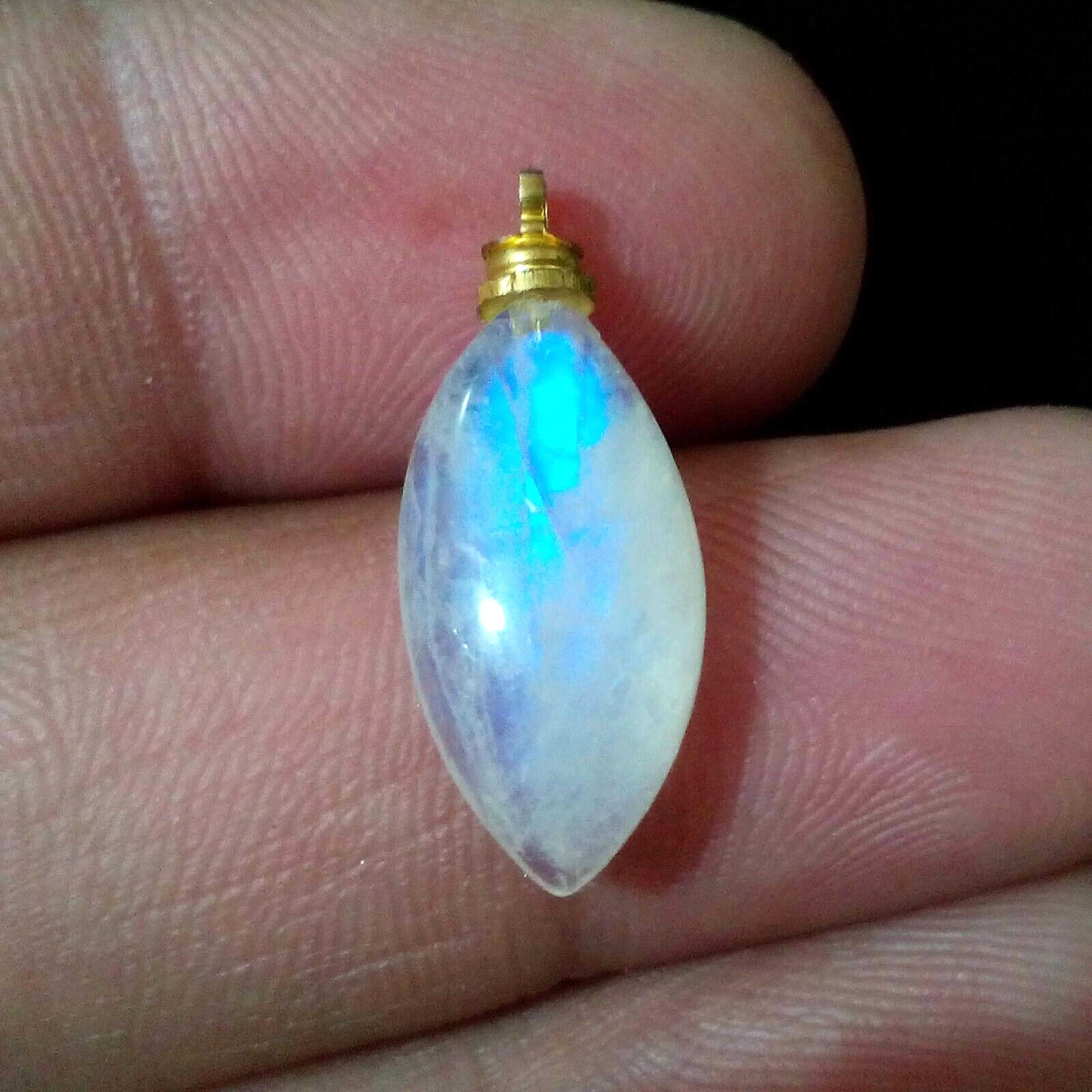 Natural Rainbow Moonstone Cabochon Drill Marquise Shape 8.60 Crt Loose Gemstone
